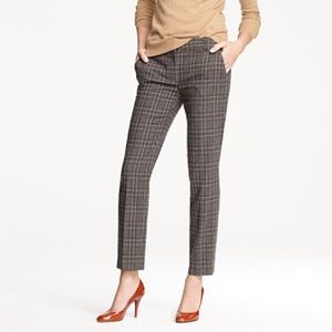 J Crew Plaid Wool Cafe Capri
